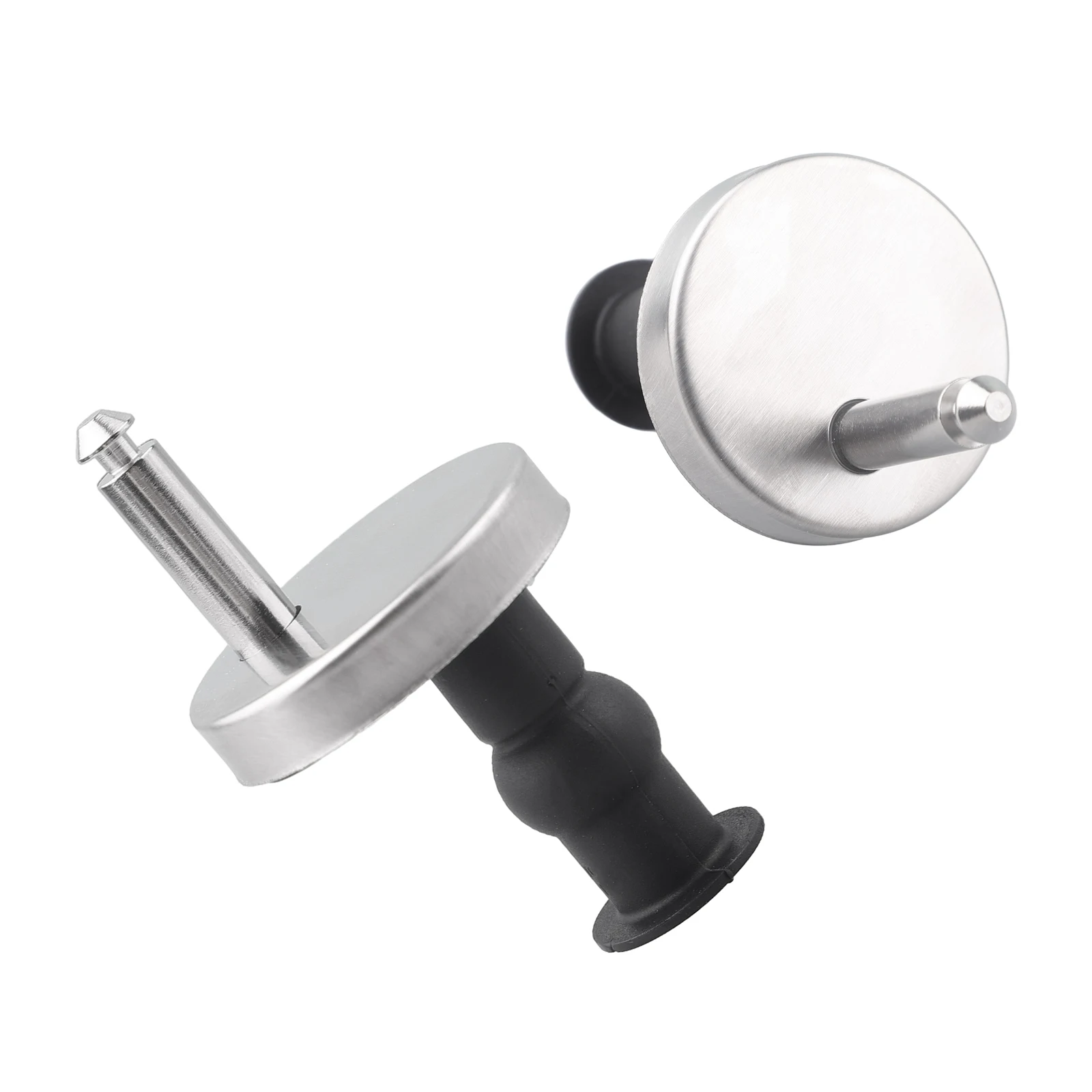 2 Pcs Toilet Seat Hinges Top Close Soft Release Quick Fitting Heavy Duty Hinge Replacement Toilet Seat Hinge Fitting Screws