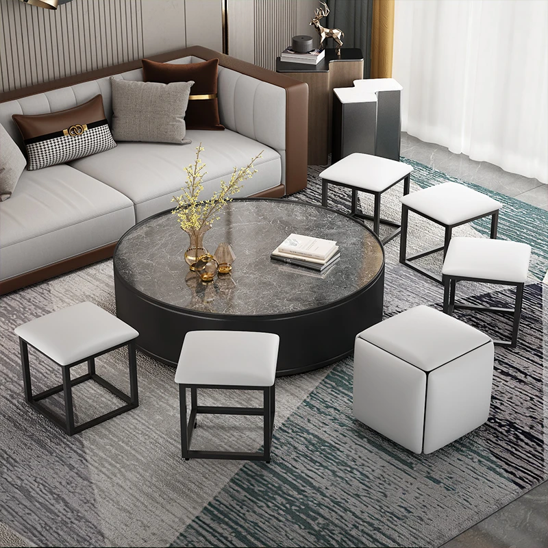 Stool combination multifunctional dining chair can be stacked to save space sofa living room Rubik's cube storage stool