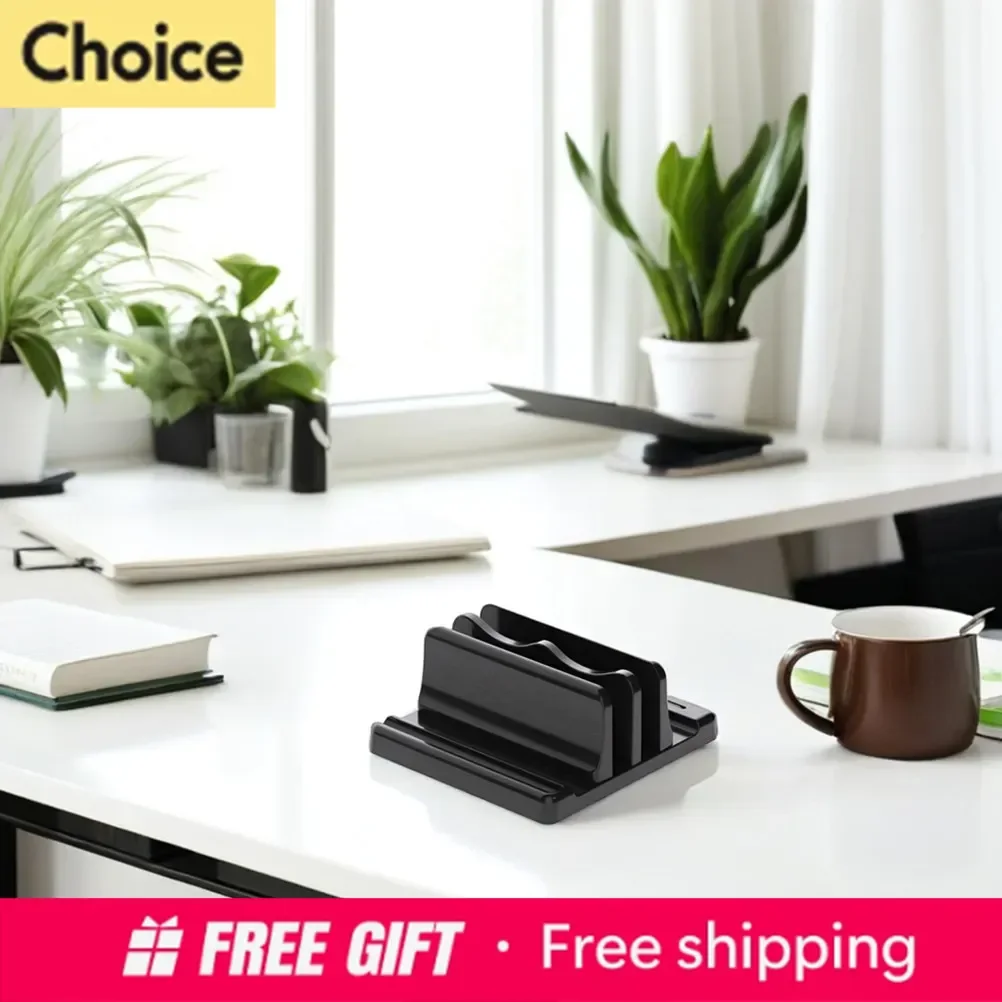 

1pcs/2pcs Vertical Laptop Stand Double Desktop Holder Adjustable Dock Book Rest Organizer Rack Multifunctional Computer Access