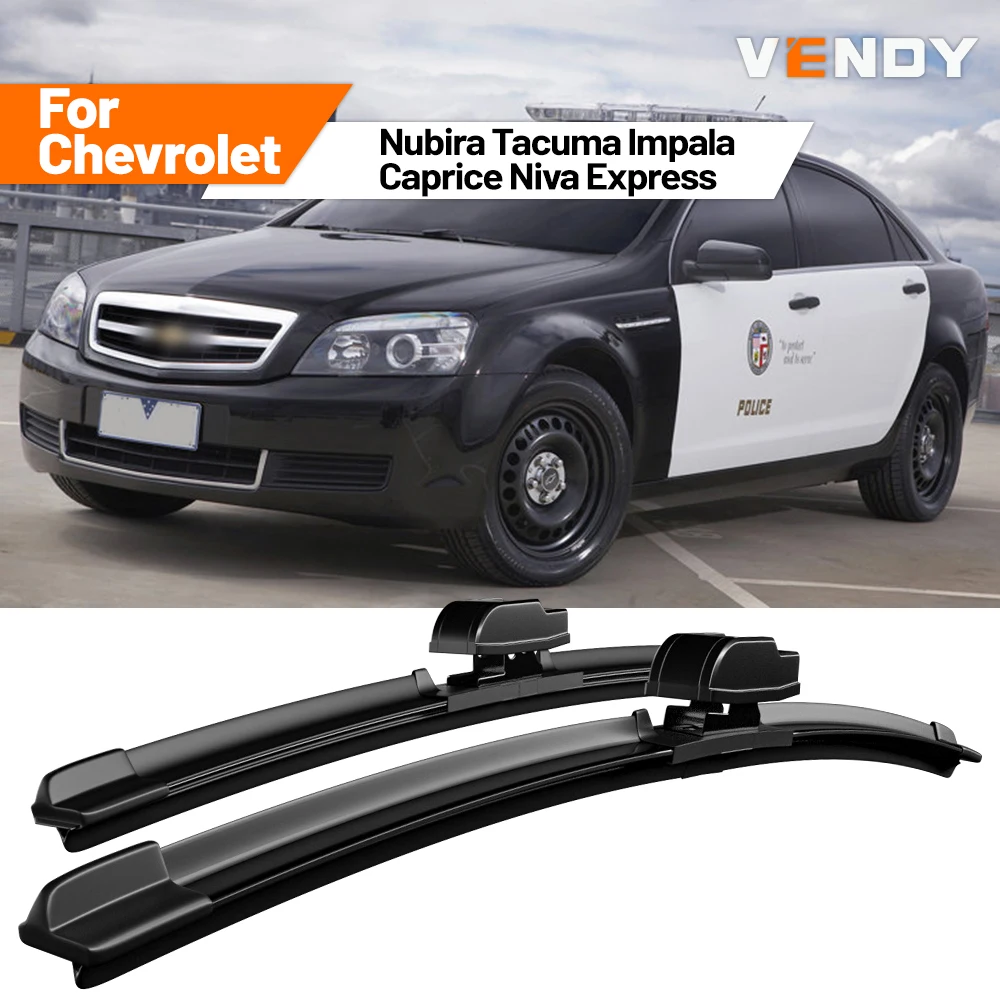 Escobillas de Goma para Limpiaparabrisas Delanteros para Chevrolet Nubira, Tacuma, Impala, Caprice, Niva Express, Accesorios para Automóviles