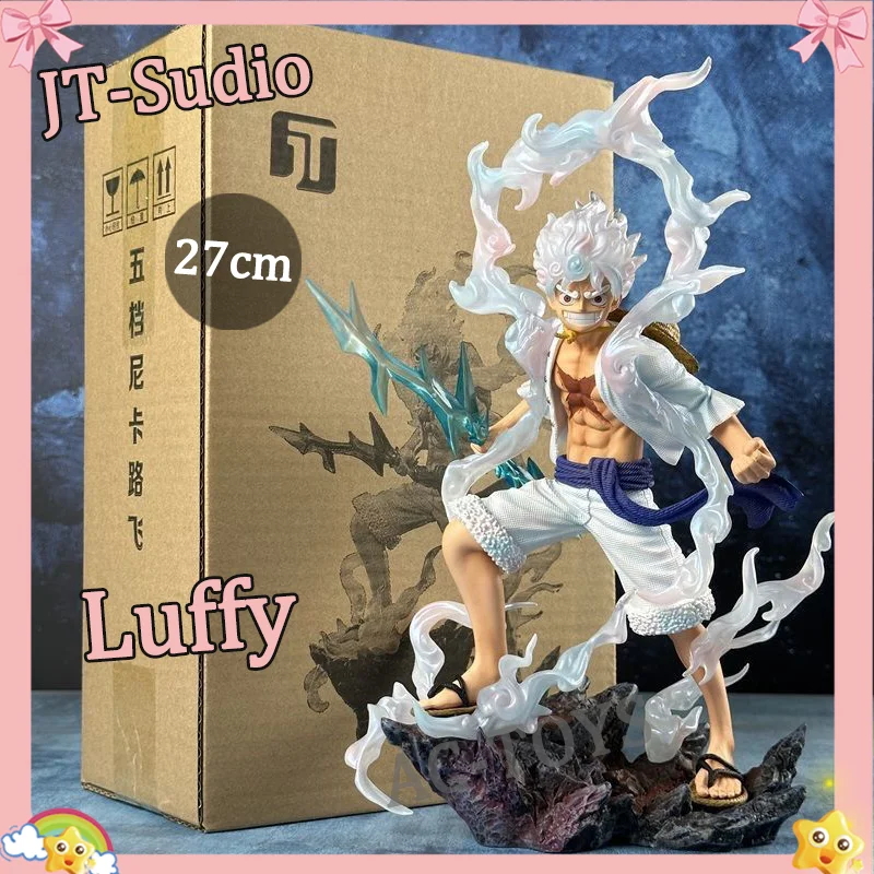 

JT Studio One Piece Monkey D. Luffy Sun God Nika Figure - High Quality 30cm PVC Model - Wano Arc Battle Ver. Desktop Ornament