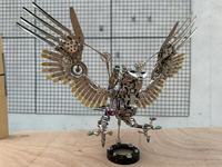 DIY Gyrfalcon Eagle Metal Model Kit Assembly Toy Mechanical Falco Rusticolus Puzzles Toys for  Adults Teens - 1800+PCS
