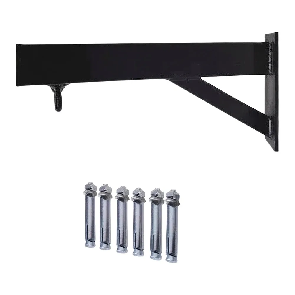 Robust Steel Wall Bracket for Hanging Punching Bags in Basement Garage or Dedicated Training Room Applications