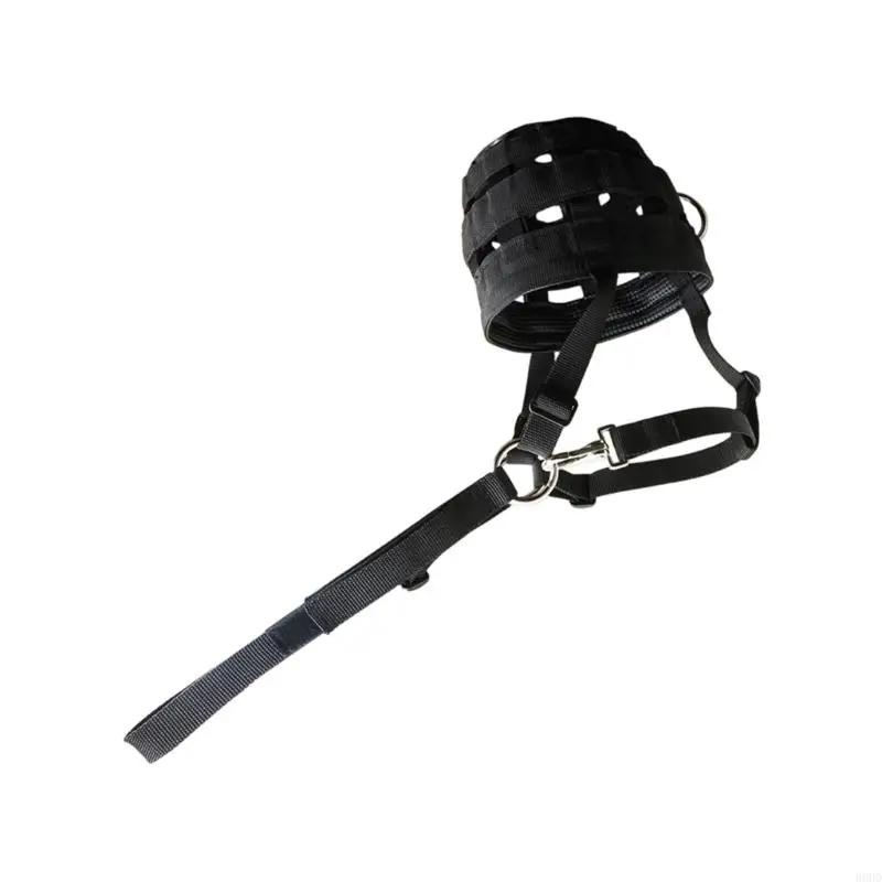 كمامة رعي جيدة التهوية مع واقي للفم مرفق به رسن حصان مع شبكة أمان معززة 69HD #2