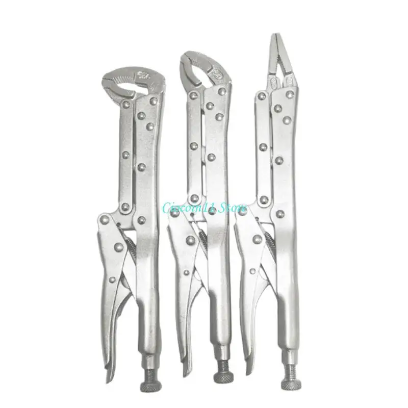 

Y1UB DIY Automotive Pliers Set 12Inch Long Nose Locking Plier Clamping Tool for Car