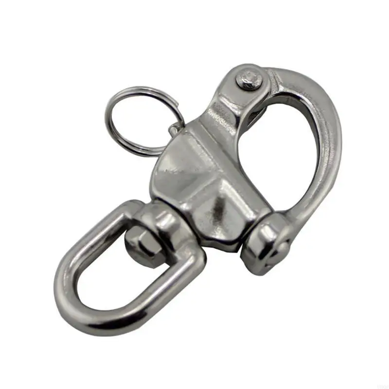 Rotating Spring Hook Stainless Steel Circle Spring Hook Boats Hardware New