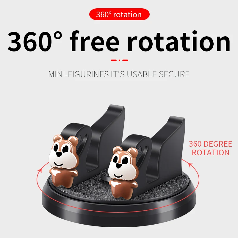 

Special-Purpose Navigation Support Frame for Car Phone Holders - Rotatable License Plate & Multifunctional Cartoon-Themed Design