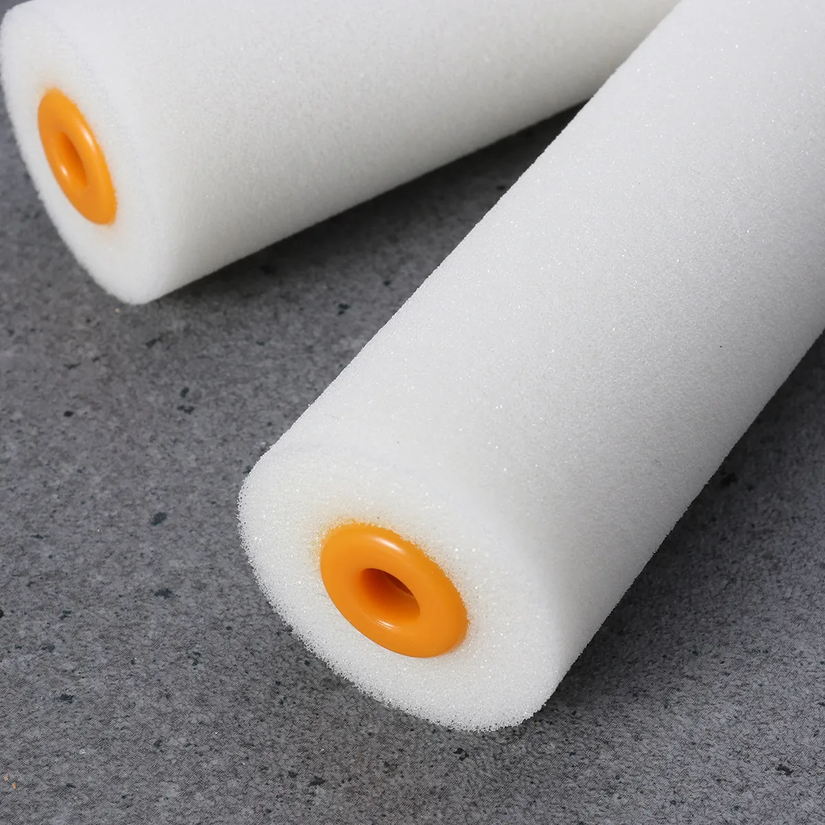 2Pcs 4 Inch Portable Mini Paint Roller Sleeves Round Edge Design Eliminates Track Lines Smooth Surface for Cabinets Ceilings