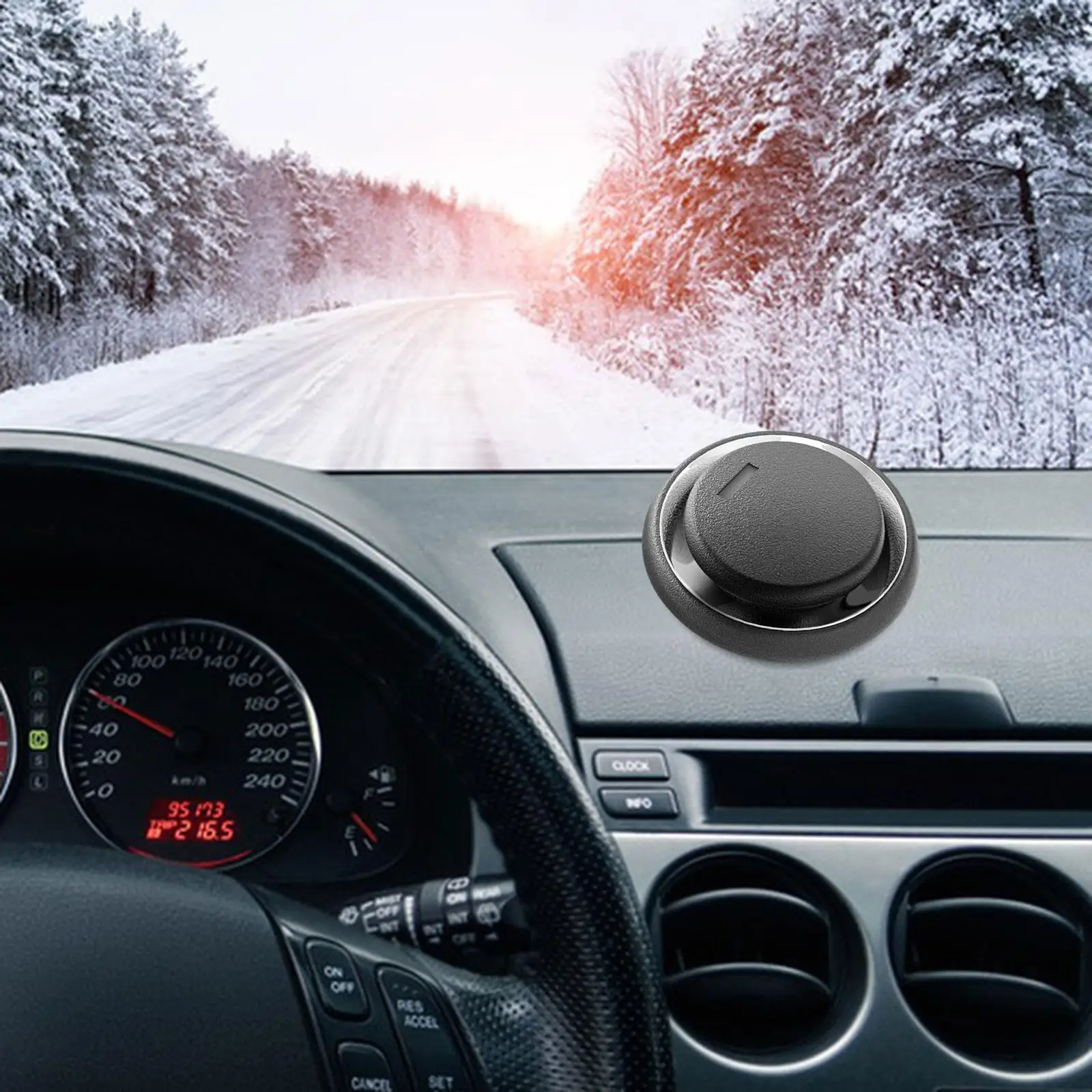 Car Snow Removal Instrument ABS Material Electromagnetic Defroster Deicing Accessory Easy to Use for Vehicles