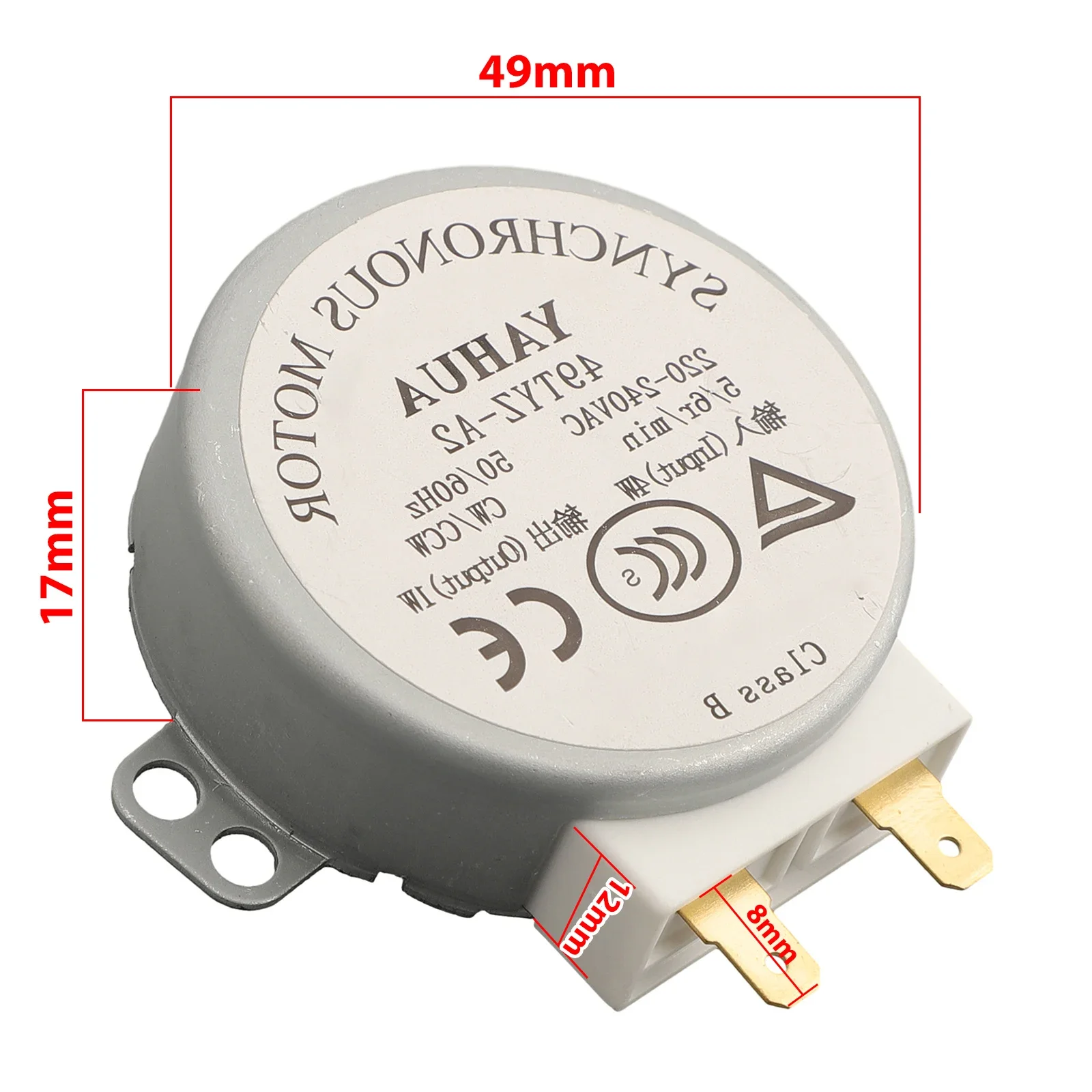 Microwave Turntable Backup Motor Compatible With AC 220-240V Models 5-6 Rpm Home Appliance Replacement Part Kitchen Accessories