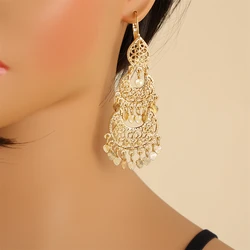 Ladies Birthday Party Wedding Gift Fashion Fringe Earrings Heart Pendant Luxury Accessories Exquisite Patterns Exquisite Texture