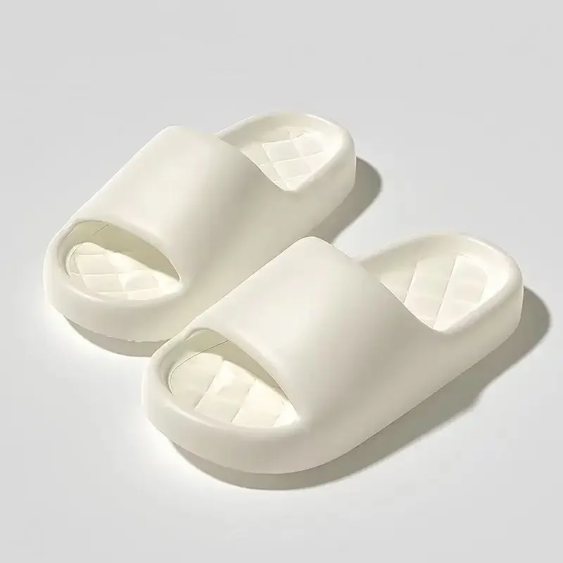 Summer casual slippers women's men's soft bottom indoor home flat bottom slippers couple shower non-slip bathroom slippers