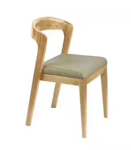 

Nordic Solid Wood Dining Chair Chair Modern Simple Fashion Ash Willow Low Back Dining Chair Soft Surface Designer Furniture