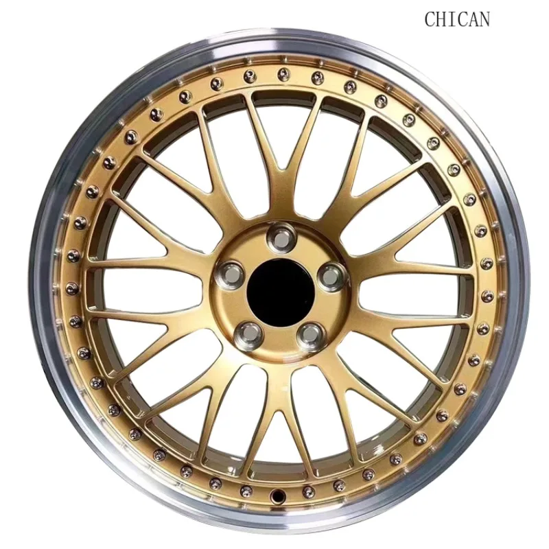 

2026 CHICAN Forged Aluminum Wheels 18-22 Inch ET 40mm Gold Finish 6061-T6 Multi Spoke Deep Concave Rims Custom