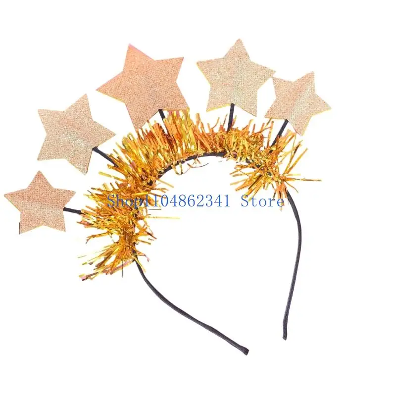 عصابات رأس السنة الجديدة 5asd للنساء والرجال قبعة رأس السنة الجديدة وإكسسوارات الشعر #5