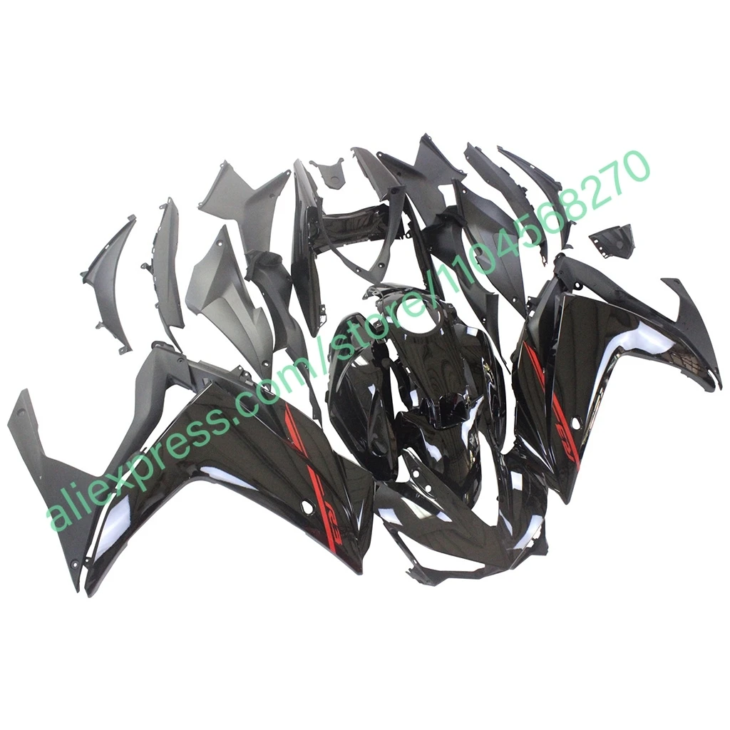 For YAMAHA YZFR25 R3 2013-2018 Motorcycle Fairings Full Set ABS Plastic YZF-R3 R25 13-18 High Gloss Black Finish Fairing Kit