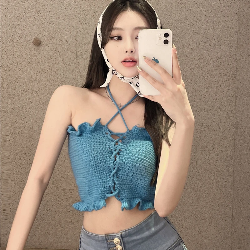 8 Colors Camis for Women Tops Solid Cropped Cozy Summer Female Tanks Sleeveless Casual All-match Streetwear Candy Colors Fashion