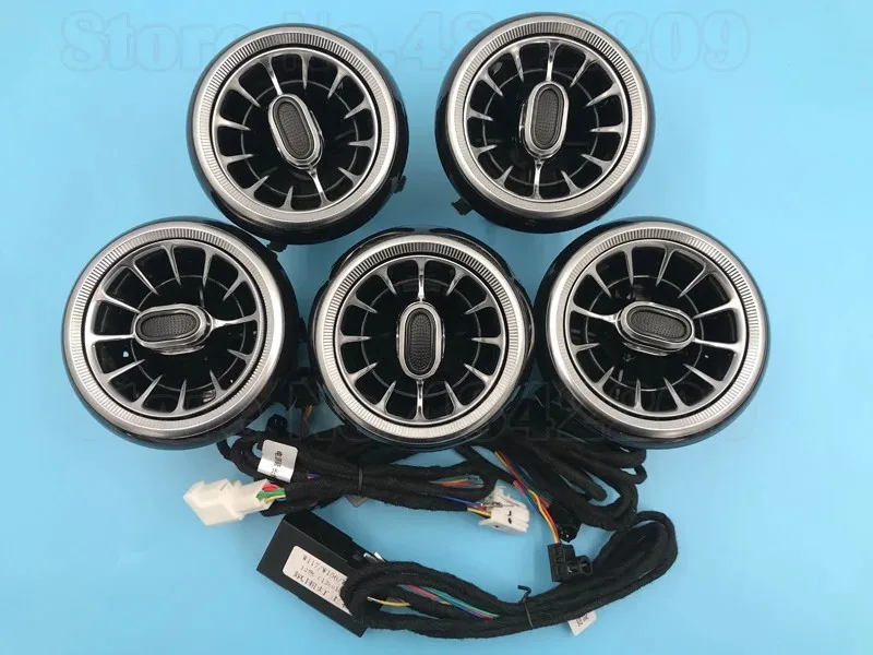 

Car Atmosphere Lamp LED Luminous Air Vent Outlet Turbine For Mercedes-Benz A/CLA/GLA class W176 W117 W156 12-color Ambient Light
