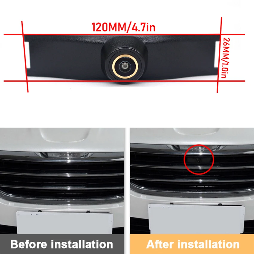 For Peugeot 3008 2013 2014 2015 CCD Full High Quality Car Front View Parking Special Camera AHD 1080P Waterproof Night Vision
