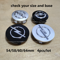 4pcs 54mm 58mm 60mm 64mm Car Wheel Center Hub Caps For Opel C D E F A B Gsi Corsa Turbo Cors OPC Line hubcap Accessories