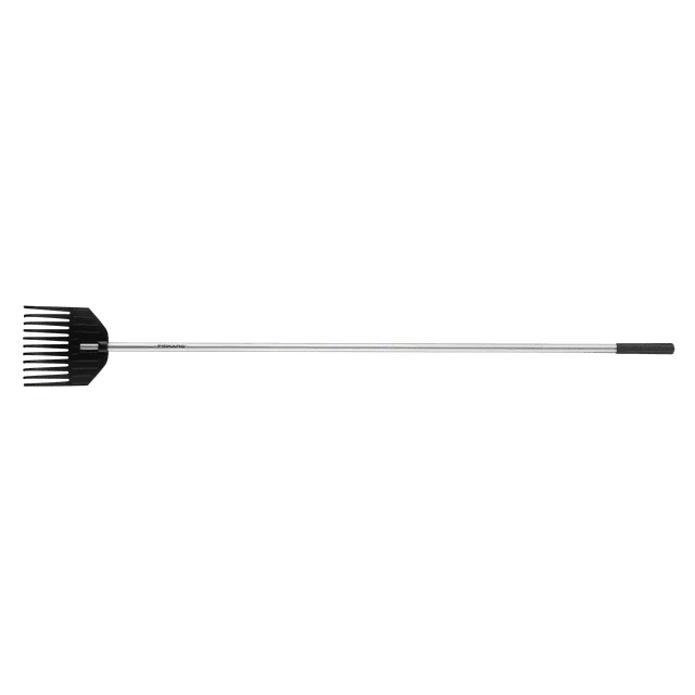 

Fiskars Shrub and Garden Rake, Shrub Rake, 66" Rake Length, Black