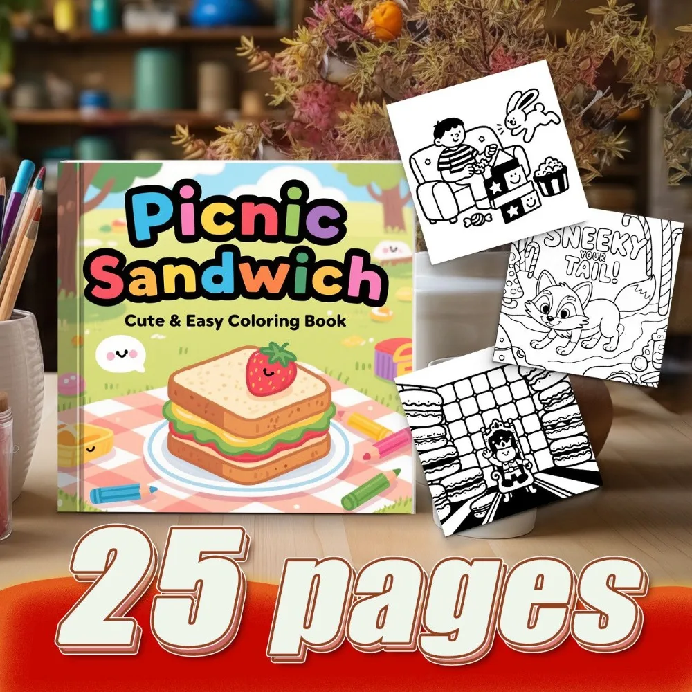 

Cartoon Stress Relief Coloring Book Adult Coloring Book Relax Body And Mind Hand Account DIY Anti Penetration Paper