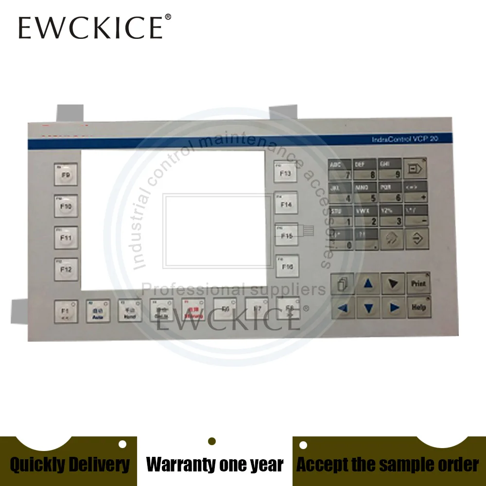 

NEW VCP20.2DUN-003-PB-NN-PW HMI IndraControl VCP 20 PLC VCP20 Membrane Switch keypad keyboard