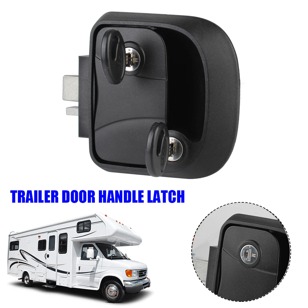 

RV Door Lock Replacement Camper Accessories RV Camper Trailer Entry Door Lock Double Open Door Lock Door Latch Handle with Keys