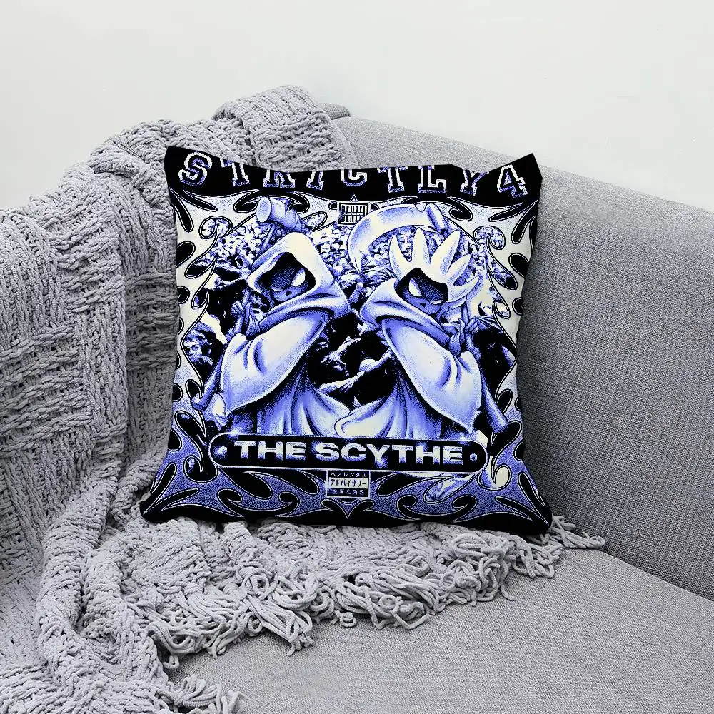 

D-Denzel Curry Strictly 4 The Scythe 30x30cm 45x45cm Pillow Case Decor Protective Covers Comfortable Soft For Sofa Living Room H