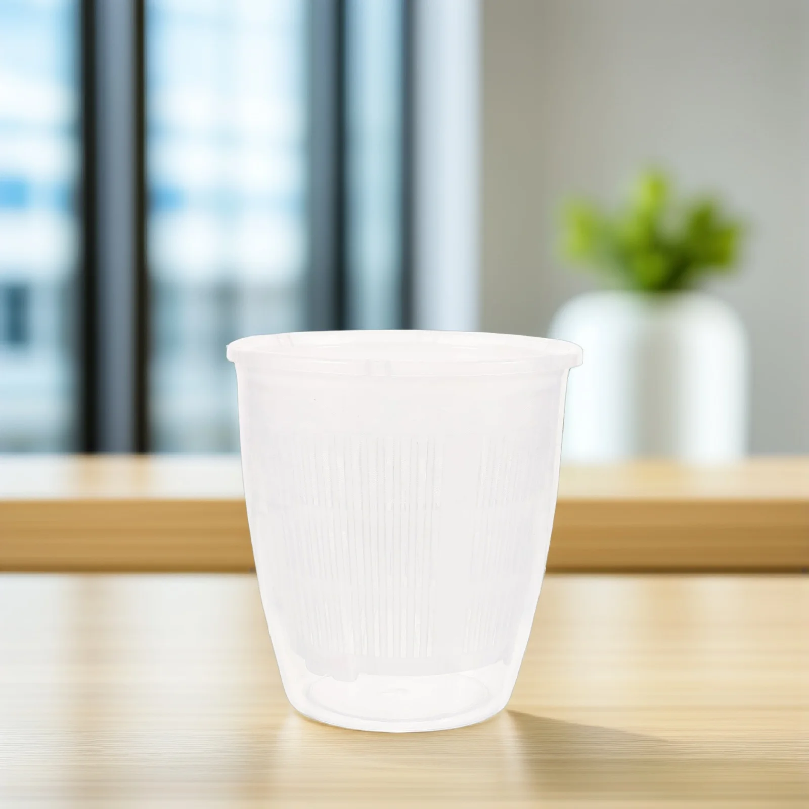 

2Pcs Plastic Orchid Pots with Drainage Holes Transparent Plant Growing Containers for Home Office Garden Supplies Nursery