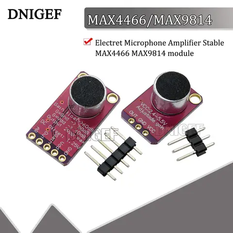 DNIGEF Electret Microphone Amplifier Stable MAX4466 MAX9814 module Auto Gain Control