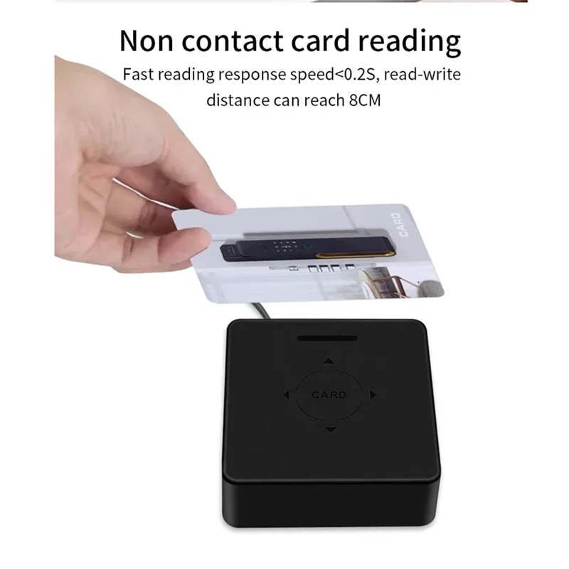 Smart-TTLOCK Card Encoder Smart Card Sensor NFC 13.56M M1 IC Card Reader RFID Chip Scanner For Hotel System Software