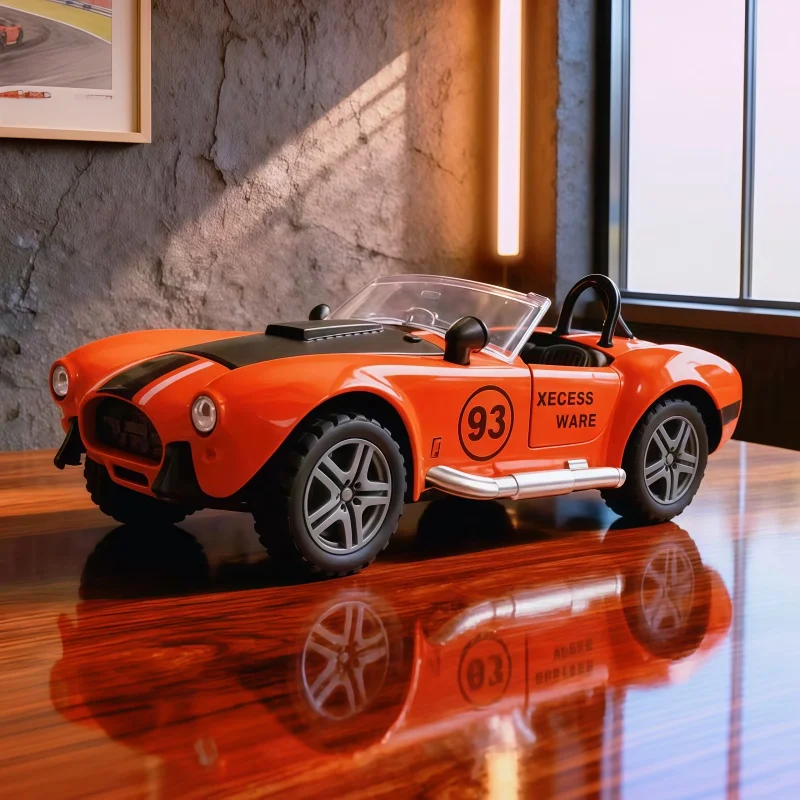 1/36 Streamline Open-top Alloy Display Model, Vintage Racing Style Decorative Ornament