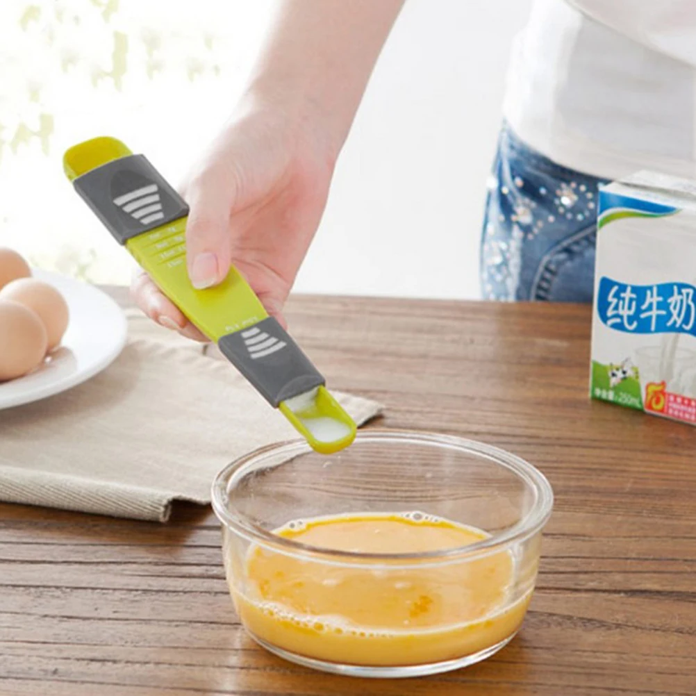 

Quantitative Spoon Baking Measuring Spoons Scoops Ajustable Double-head Graduated