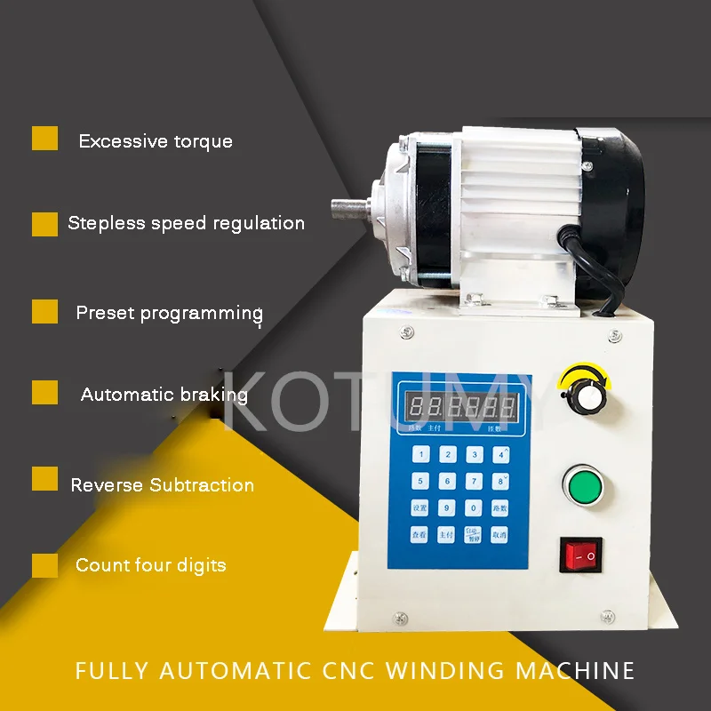 Fully Automatic CNC Winding Machine, Electric Programmable Automatic Counter, Enameled Wire Winding Mold Machine, High Torque Tr