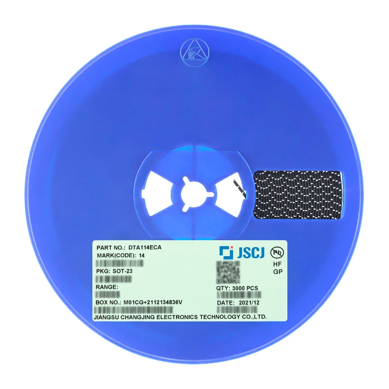 (20 Buah/Lot) DTA114ECA 14 SOT-23 50V 100mA PNP Triode Transistor Digital