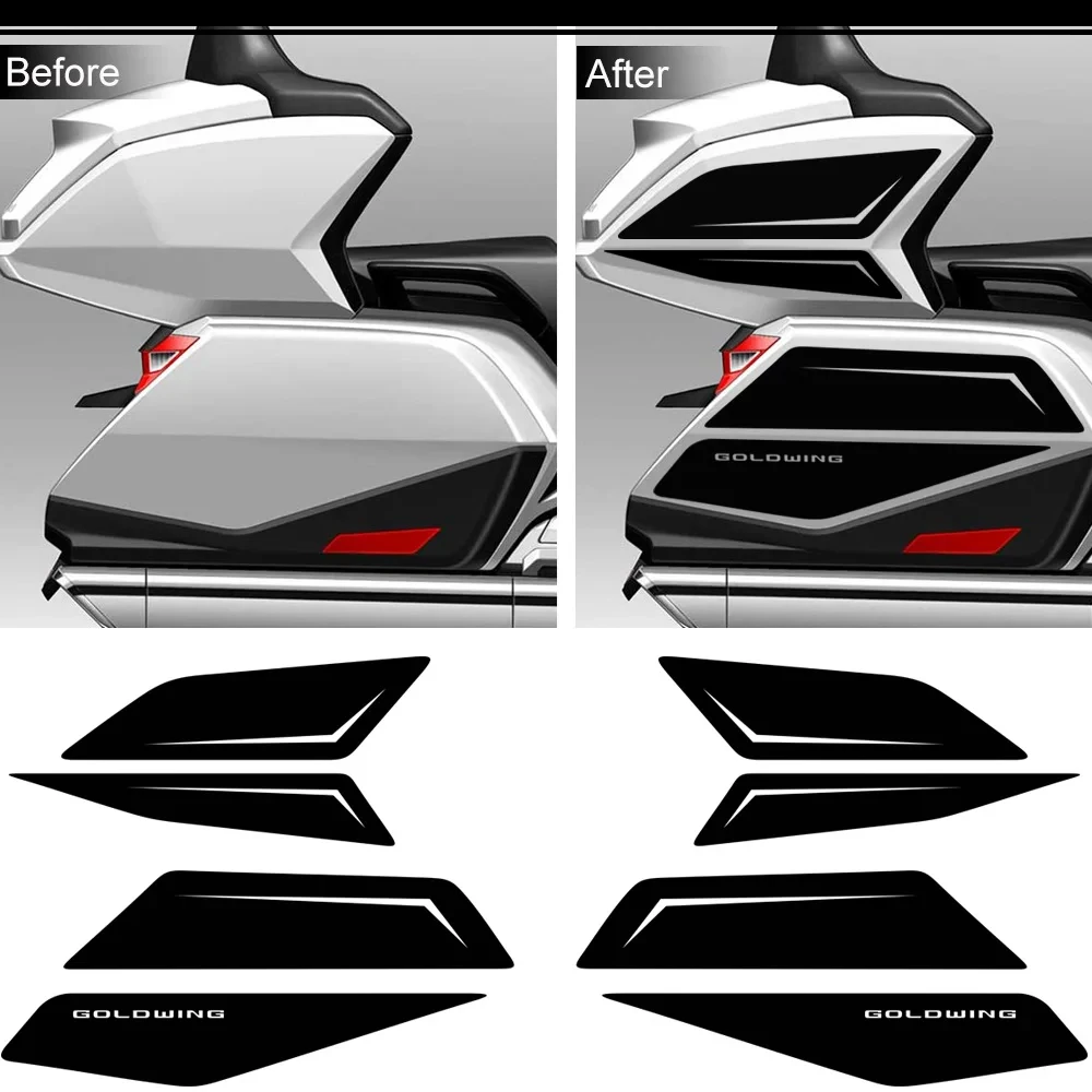 For HONDA Goldwing GL1800 GL 1800 Tour Trunk Luggage Cases Tank Pad Protection decals adhesive Stickers