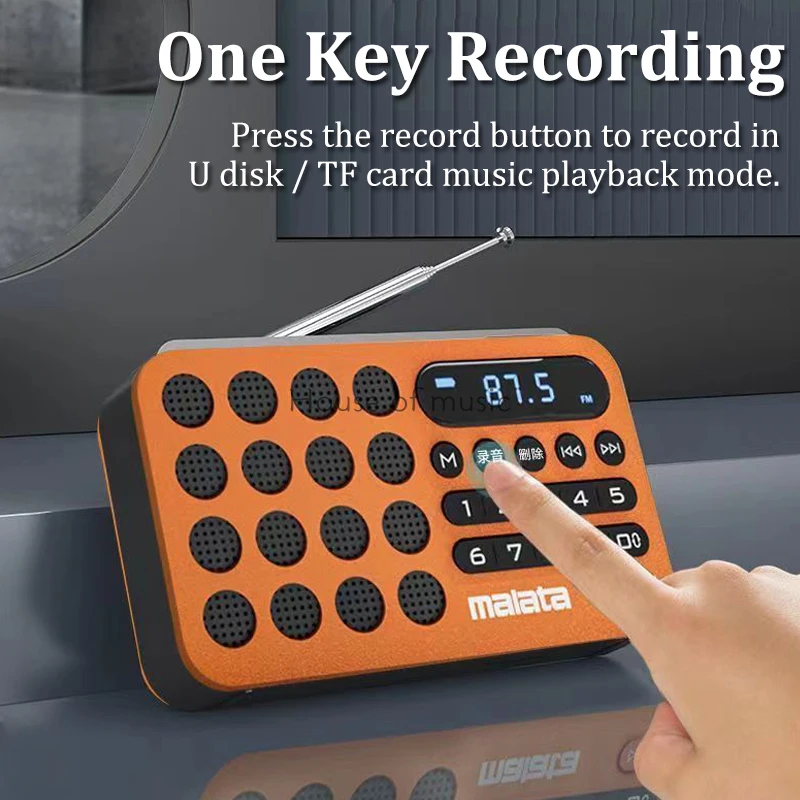 A52 Multimedia FM Radio Wireless Bluetooth Speakers Mini Subwoofer Support TF Card /USB Play Large Battery and Long Battery Life