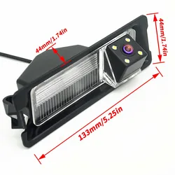 CCD Night 4 LEDS Special Car Rearview Rear View Reverse backup Camera For Nissan March Renault Logan Renault Sandero