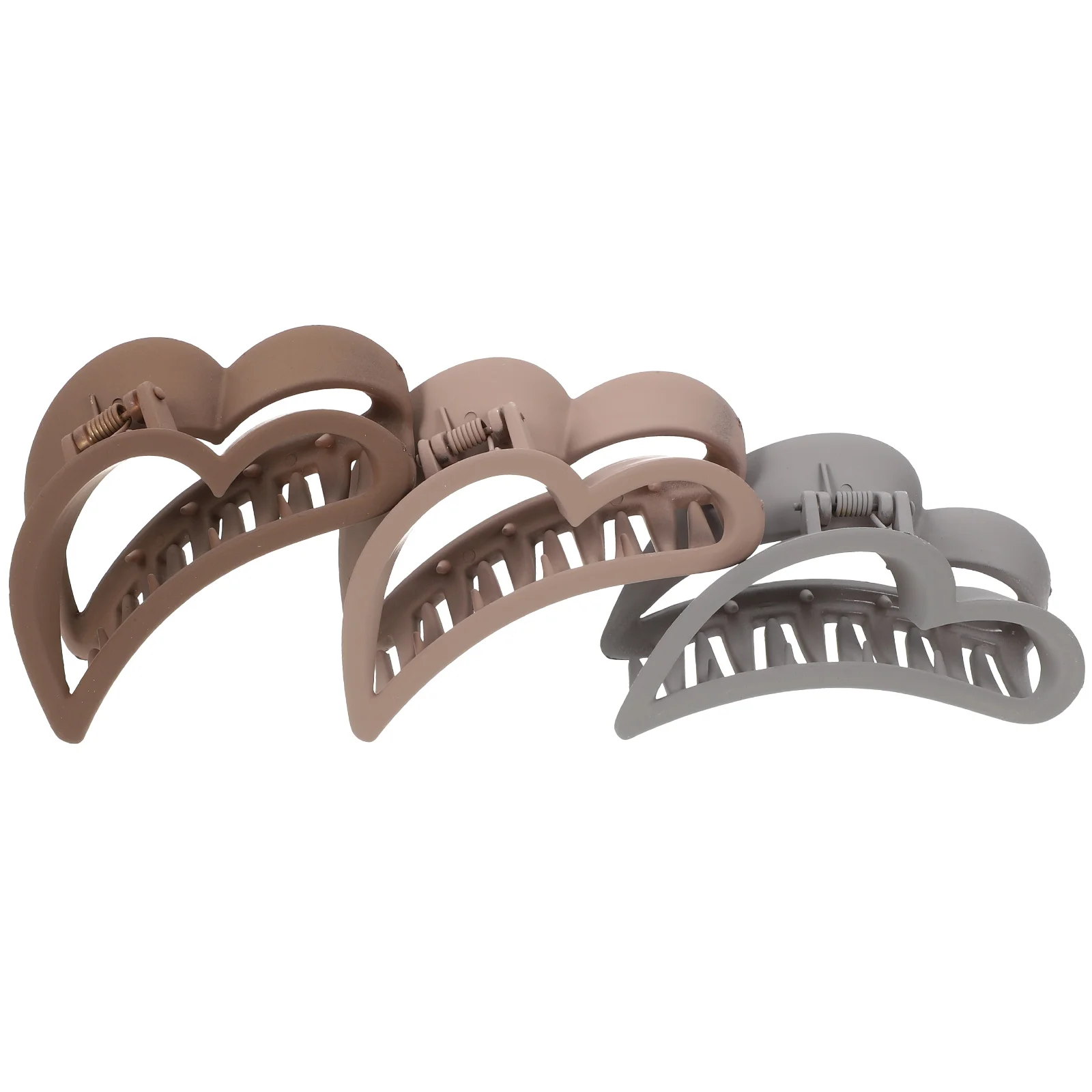 

Large Matte Heart Claw Clips Hair Accessories Styling Tool Durable Flexible Bath Makeup Face Washing Comfortable Smooth Surface