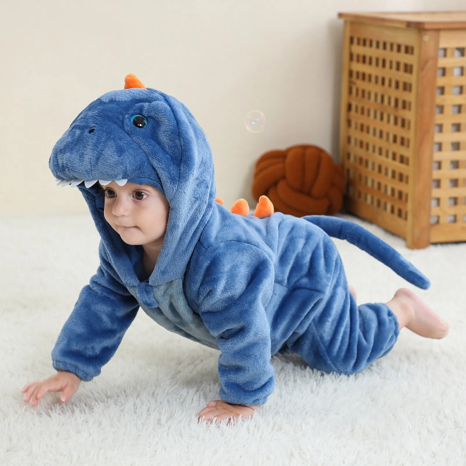 Kids Cartoon Pajamas Cartoon Suit Onesie For Children Onsie Boy Girls Fleece Full Body Pijama One-Piece Overall Whole Bodysuit