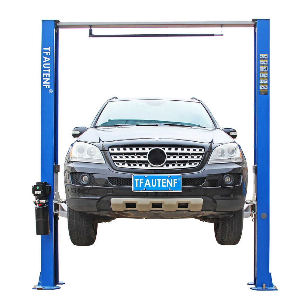 TFAUTENF 5 Tons Gantry Lifter For Auto Repair Shop Two Post Car Lifts Clear Floor 2-post Auto Hydraulic Lift