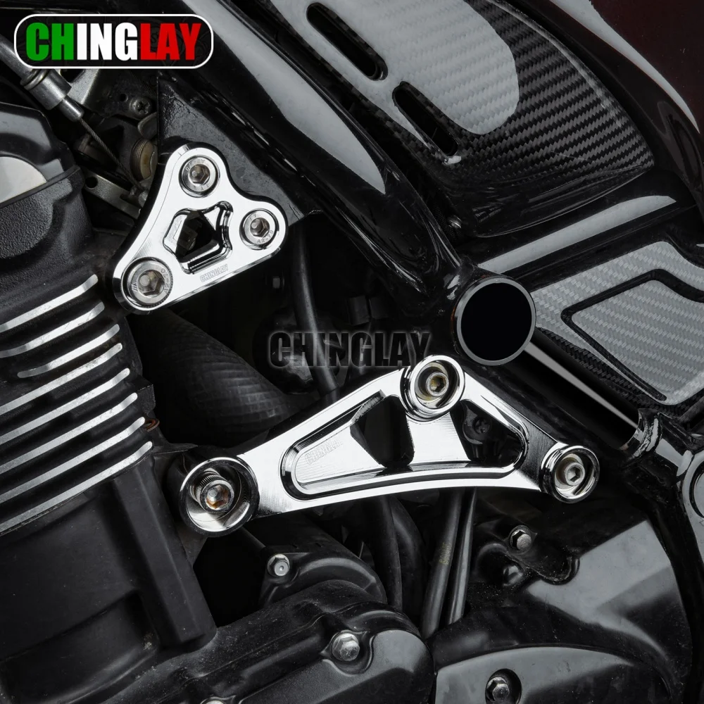 Z900rs محرك شماعات مجموعة لكاواساكي Z900RS 2018-2025 هيكل إطارات المحرك دعم حماية قوس سبائك الألومنيوم الملحقات #4