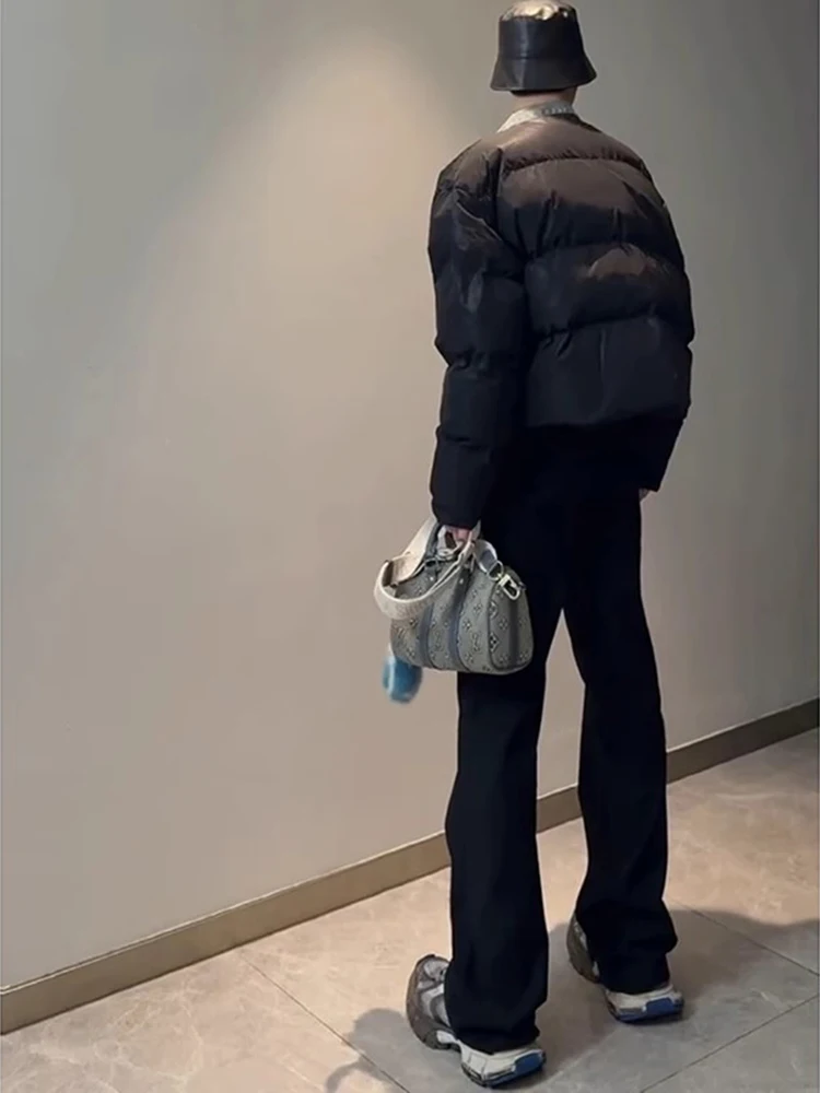 

Cleanfit Bla Fce Lined Straight Leg Jeans Men's Autumn Winter Sle Slimming Trousers High Street Cool Teenager Jeans