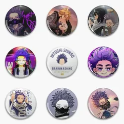 Hitoshi Shinso My Hero Academia Star Crossed Aizawa And Soft Button Pin Customizable Brooch Creative Funny Hat Cute Clothes