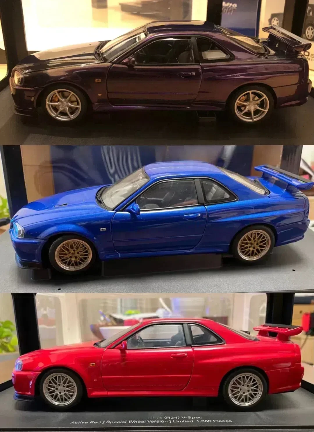 

Autoart 1:18 R34 V Spec Skyline BBS JDM Simulation Limited Edition All Open Alloy Metal Static Car Model Toy Gift