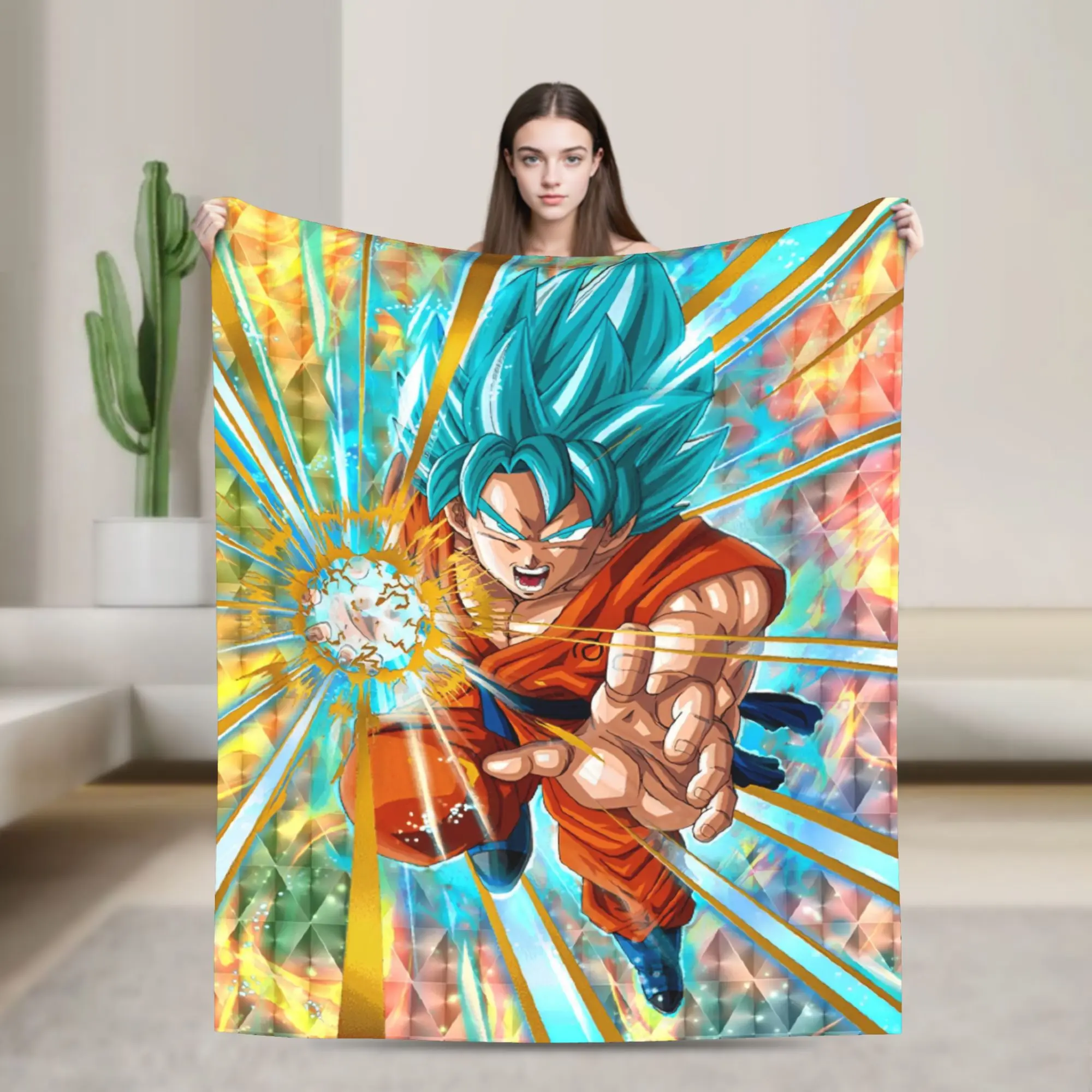 Anime D-Dragons B-Balls  Warm Blanket  Airplane Travel Plush Throw Blanket Fluffy Couch Chair Flannel Bedspread Sofa Bed Cover