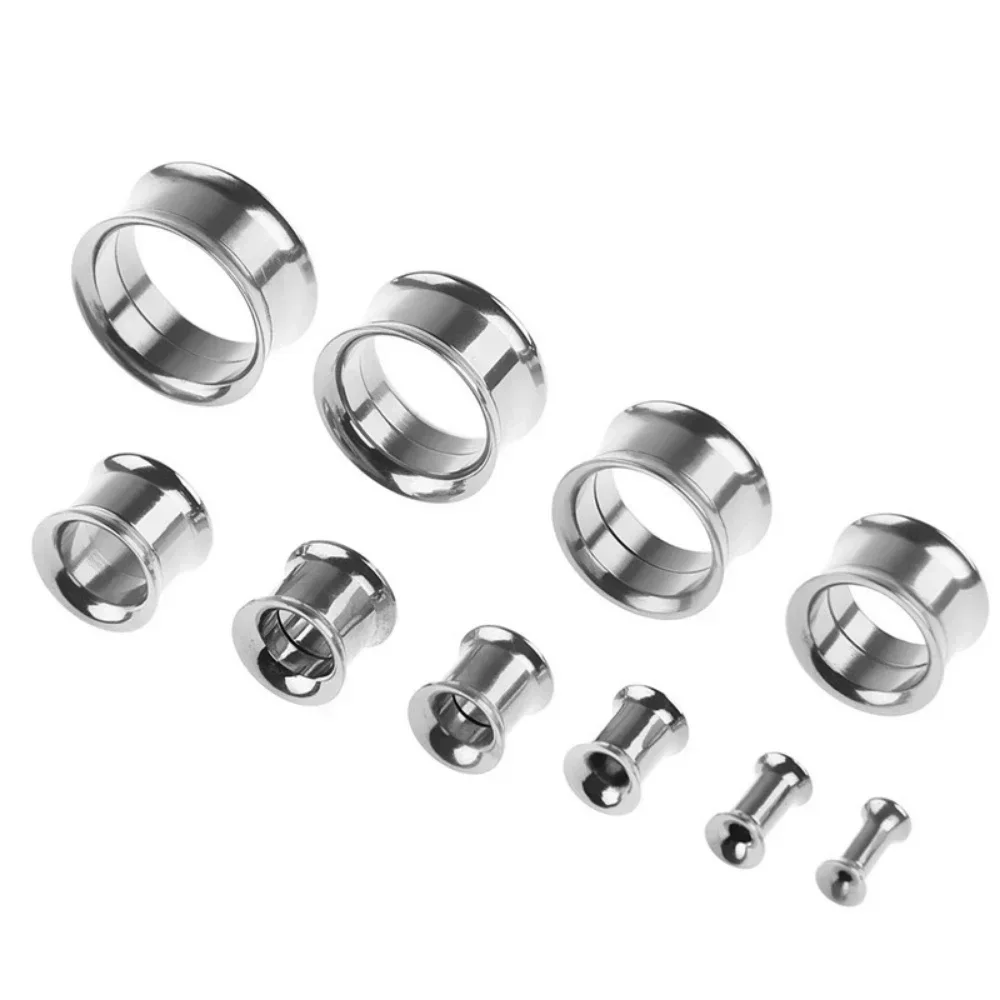 2pc Surgical Steel Screw Fit Ear Gauge Plug Flesh Tunnel Stretcher 4g (5mm) - 3/4'' (20mm) Double Flared Expander