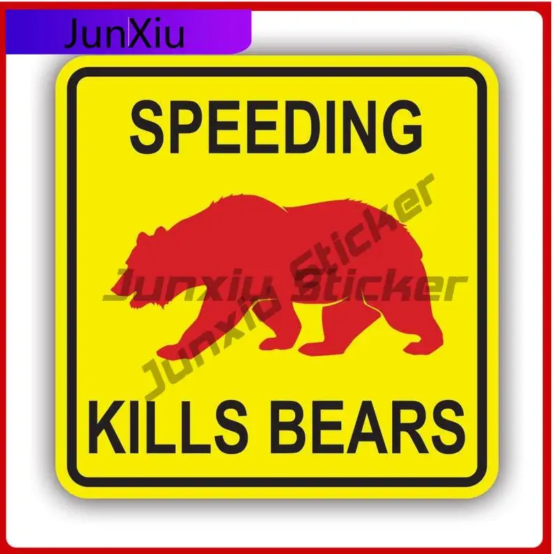

Speeding Kills Bears Sticker Uv Protected Decalsnational Park Hike Hiking Trail Explore Save The Bears Nps Car Sticker Vinyl