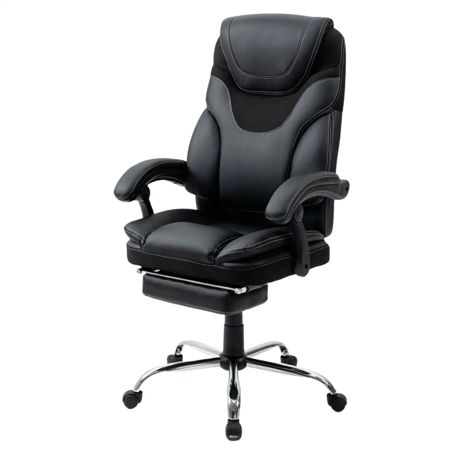 

Reclining Office Chair with Footrest, Ergonomic Design, Support, 360-Degree